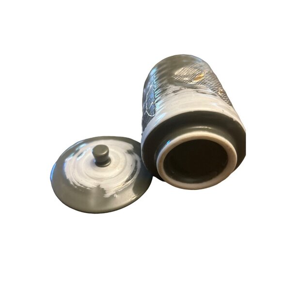 Vintage Japanese Ceramic Tea Canister With Lid - Picture 3 of 4